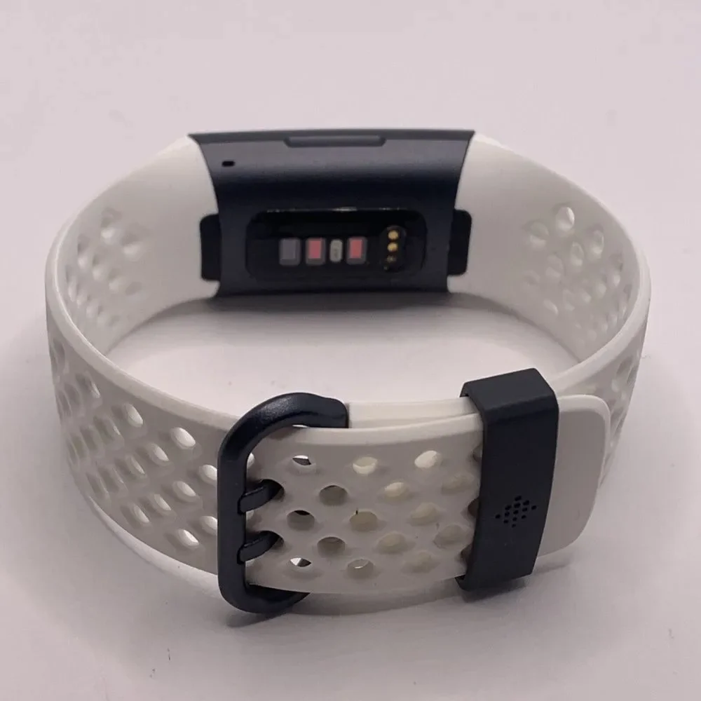 Fitbit Charge 3 FB410GMWT Unisex White Heart Rate Monitor Activity Tracker QU60